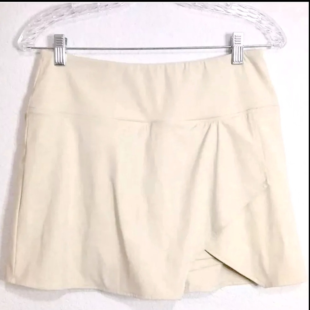 Savvi Sienna Skort Performance Womens Small Khaki Skirt Active Pull On Tennis